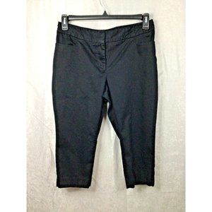 Worthington Women's Capri Dress Pants 10P Black Petite Modern Fit